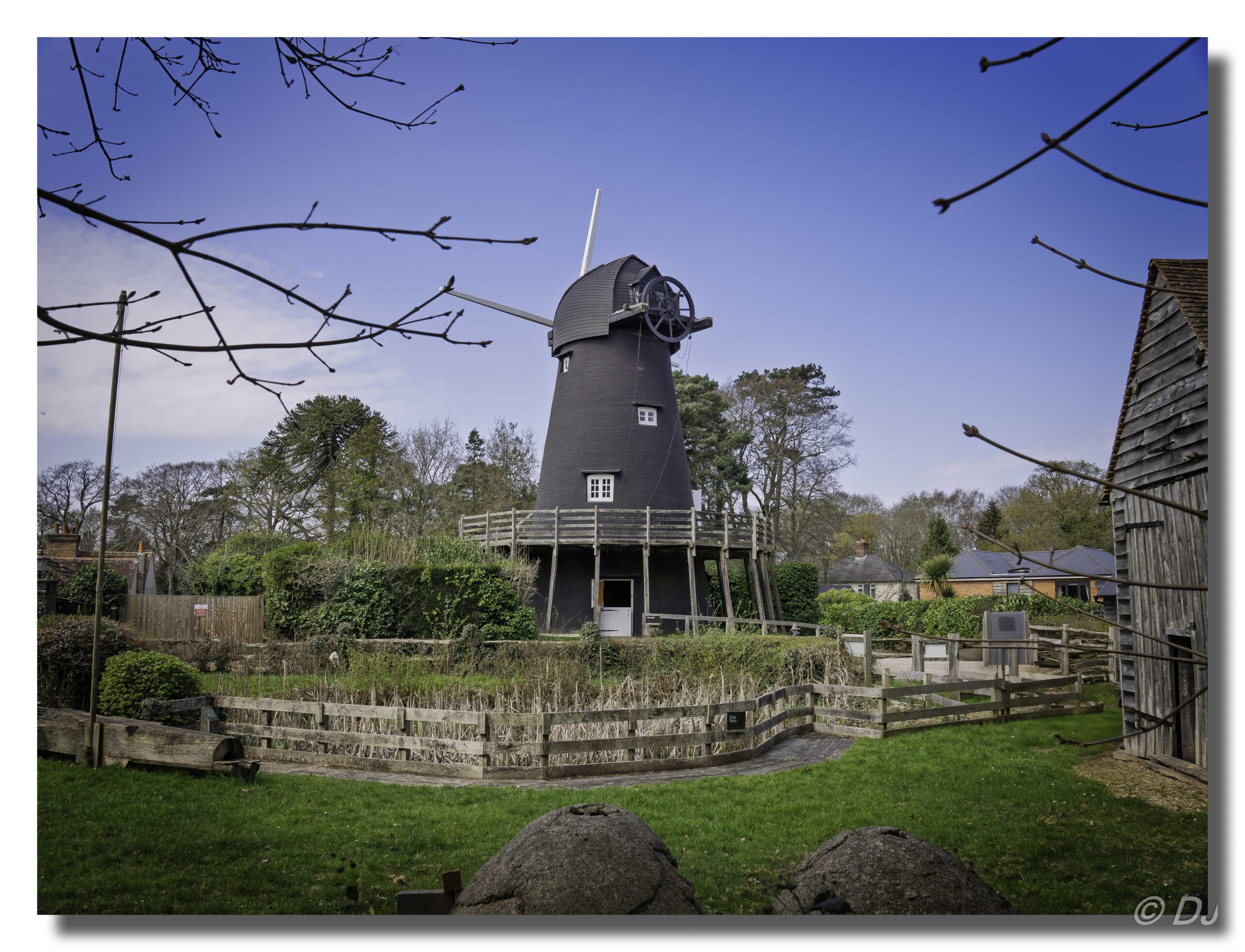 A photograph of Burlesdon Windmill