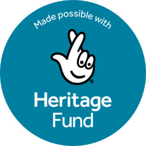 Badge reading 'Made possible with Heritage Fund'