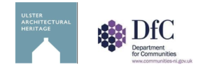 Logos of Ulster Architectural Society and the Department for Communities