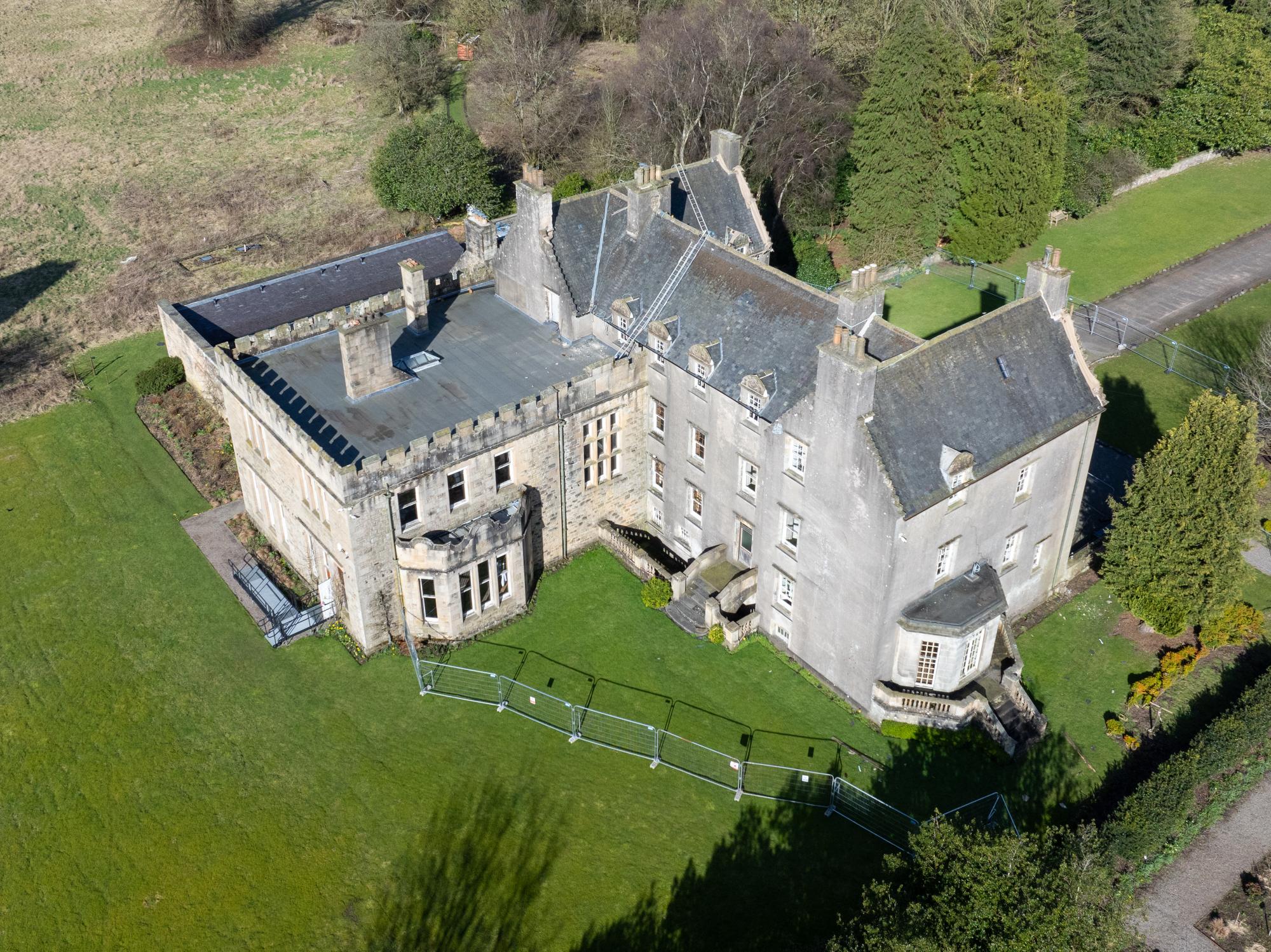 Aerial view of Bannockburn House