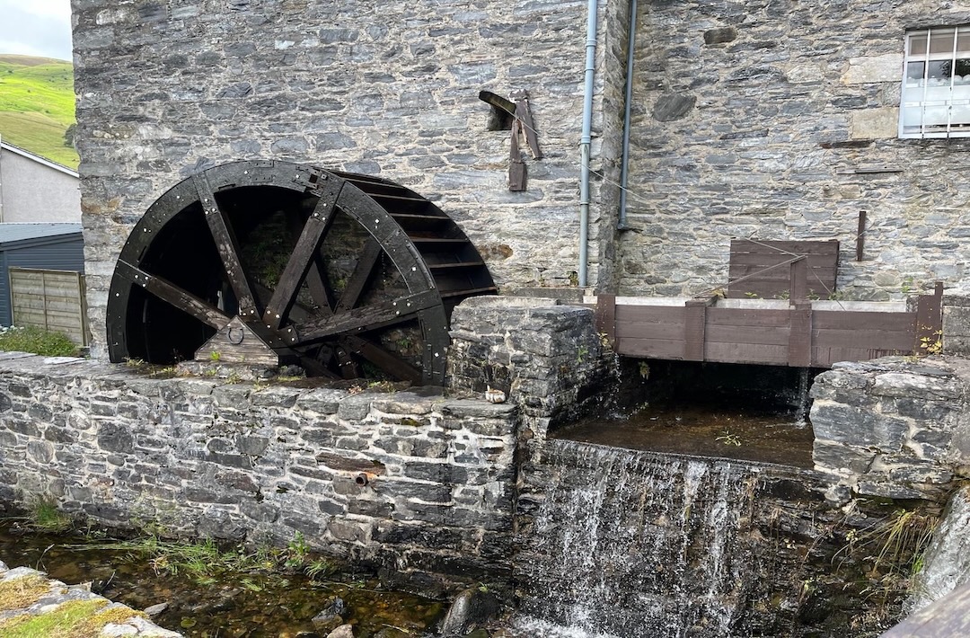 Photograph of waterwheel at Mill of Benholm.