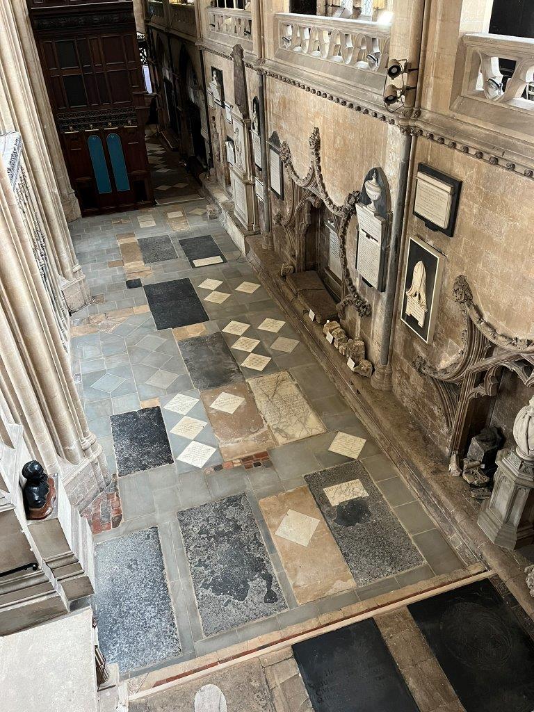 The restored floor in the Seafarers Chapel.